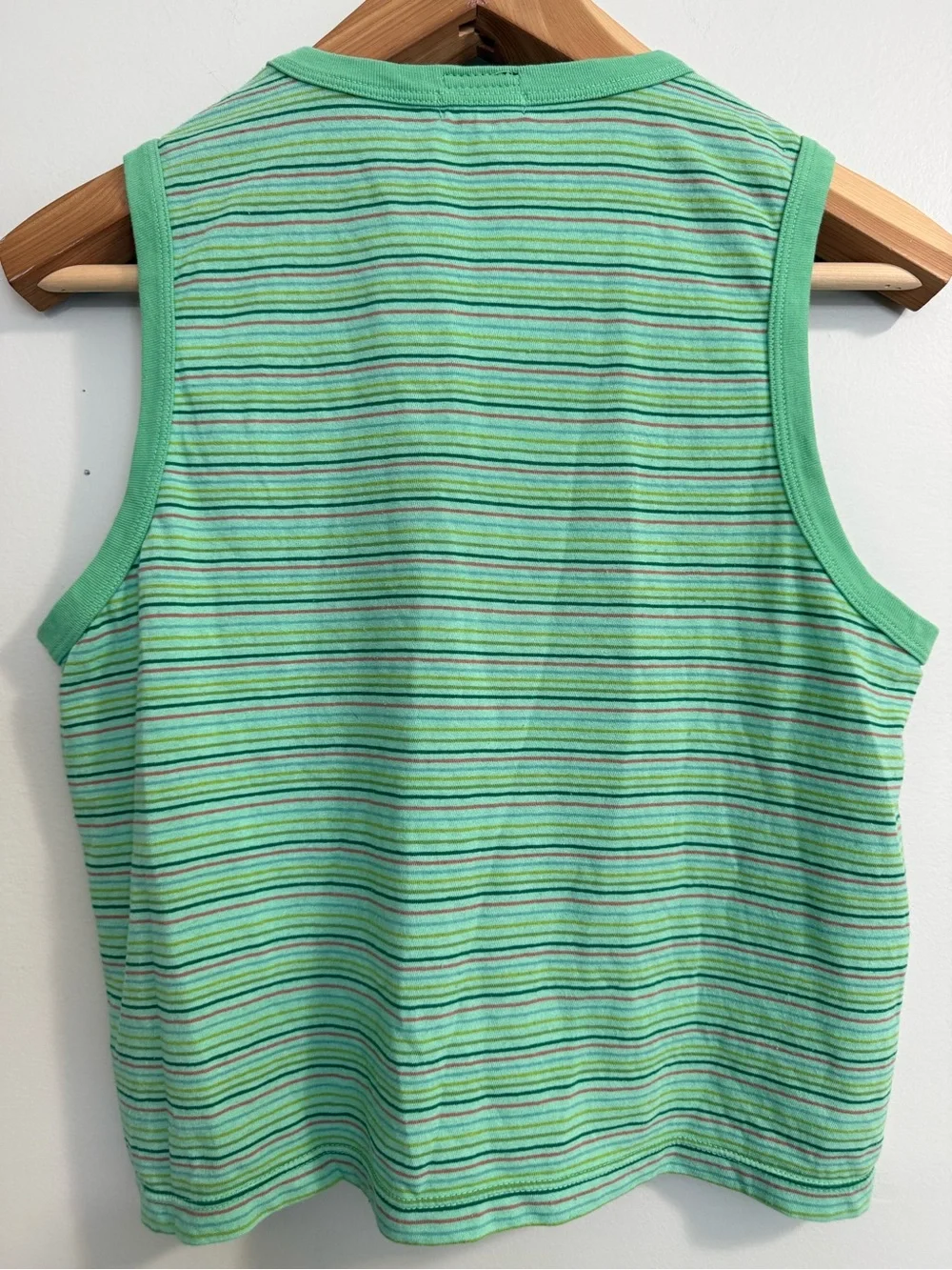 MOTHER The Silent Type Binding Muscle Tee Summer Green - Picture 3 of 10